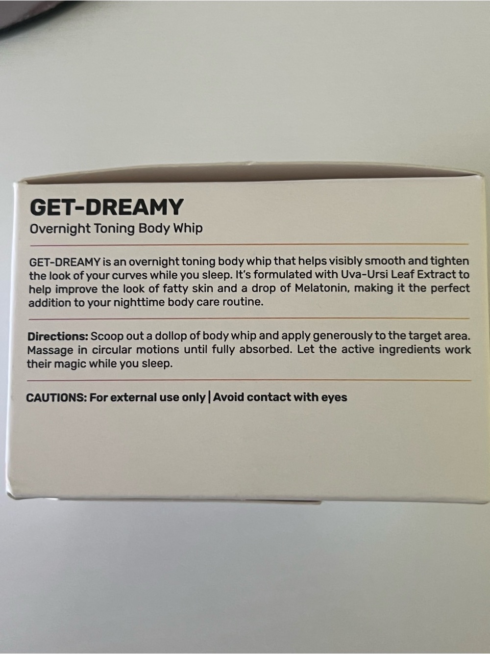 New~MAËLYS GET-DREAMY Overnight Toning Body Whip - Beige & Mustard - Picture 5 of 7